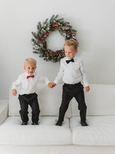 Load image into Gallery viewer, Red Velvet Bow Tie
